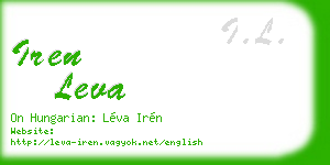 iren leva business card